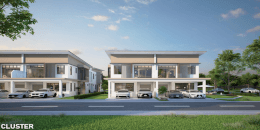 Riveria Garden @ Elora Cluster Homes street view render, Iskandar Puteri Johor Bahru