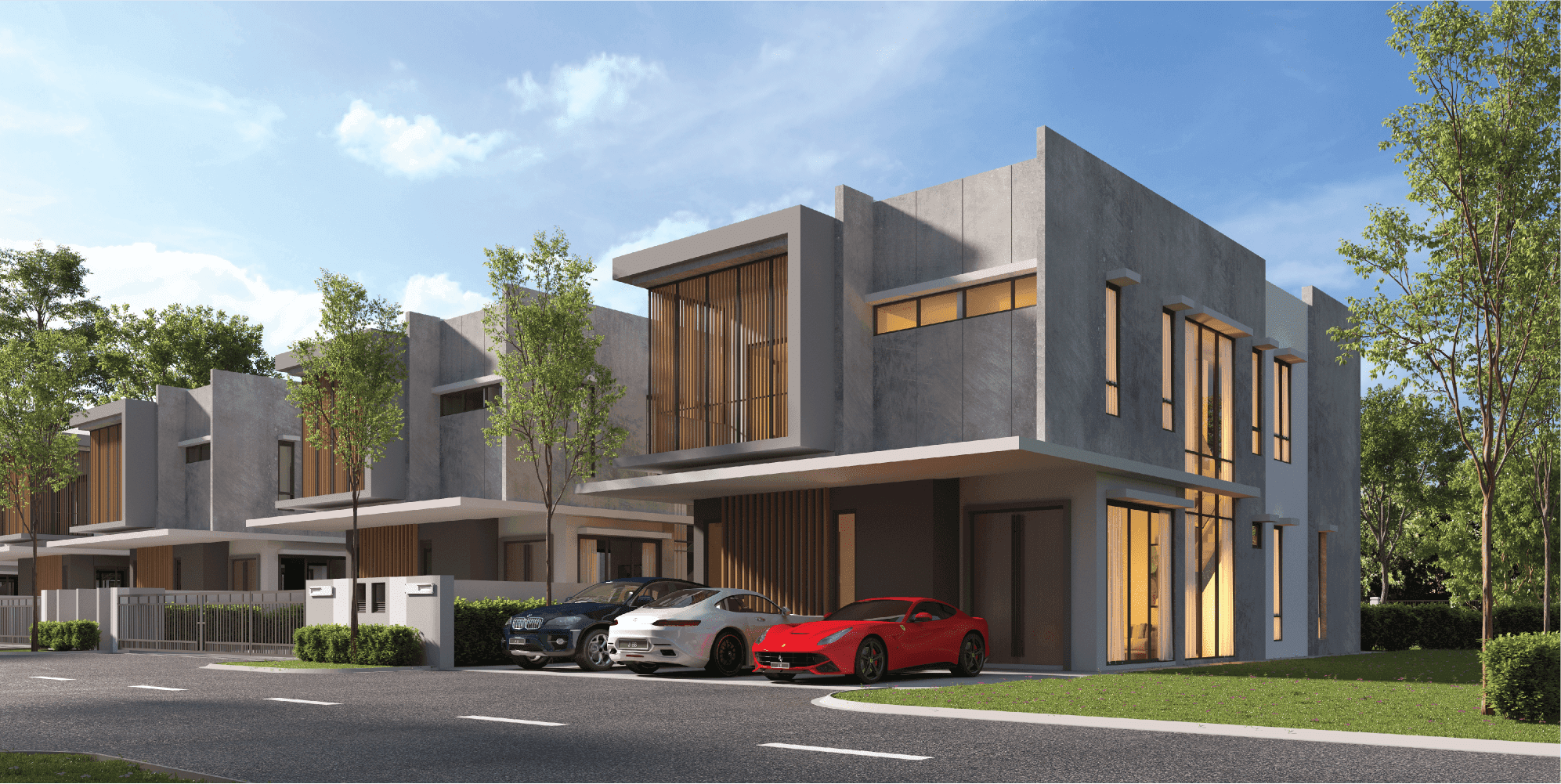 Suria Hills Bungalow front elevation artist impression, Gelang Patah Johor Bahru