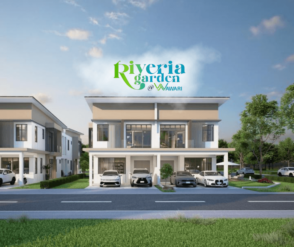 Riveria Garden @ Wawari cluster terrace house front view render, Iskandar Puteri Johor Bahru