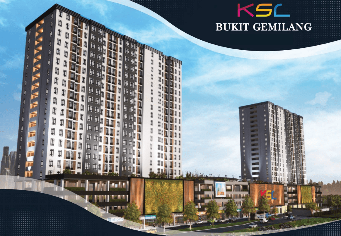 KSL Bukit Gemilang exterior building facade rendering, Skudai Johor Bahru