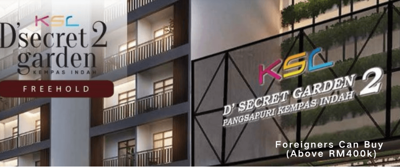 KSL D'Secret Garden 2 building facade and signage, Kempas Indah Johor Bahru
